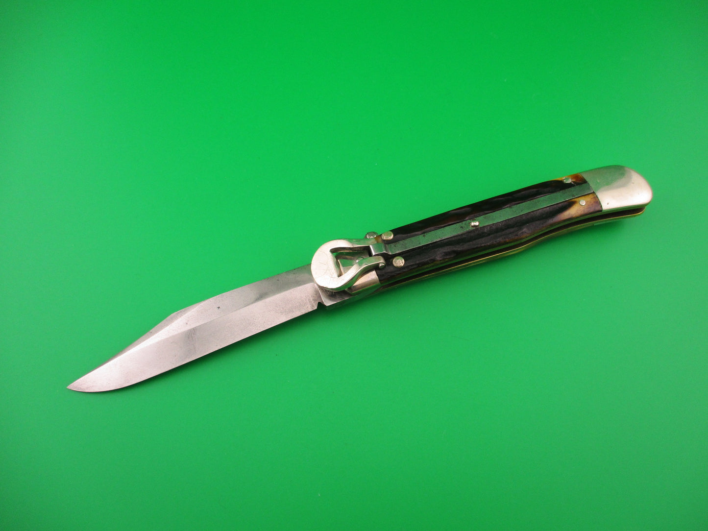 UNION CUT CO OLEAN NY USA Antique Teardrop Lever automatic knife nice