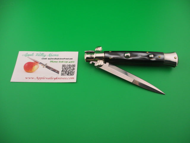 ITALY INOX 22cm Italian Swivel bolster Imitation horn automatic knife