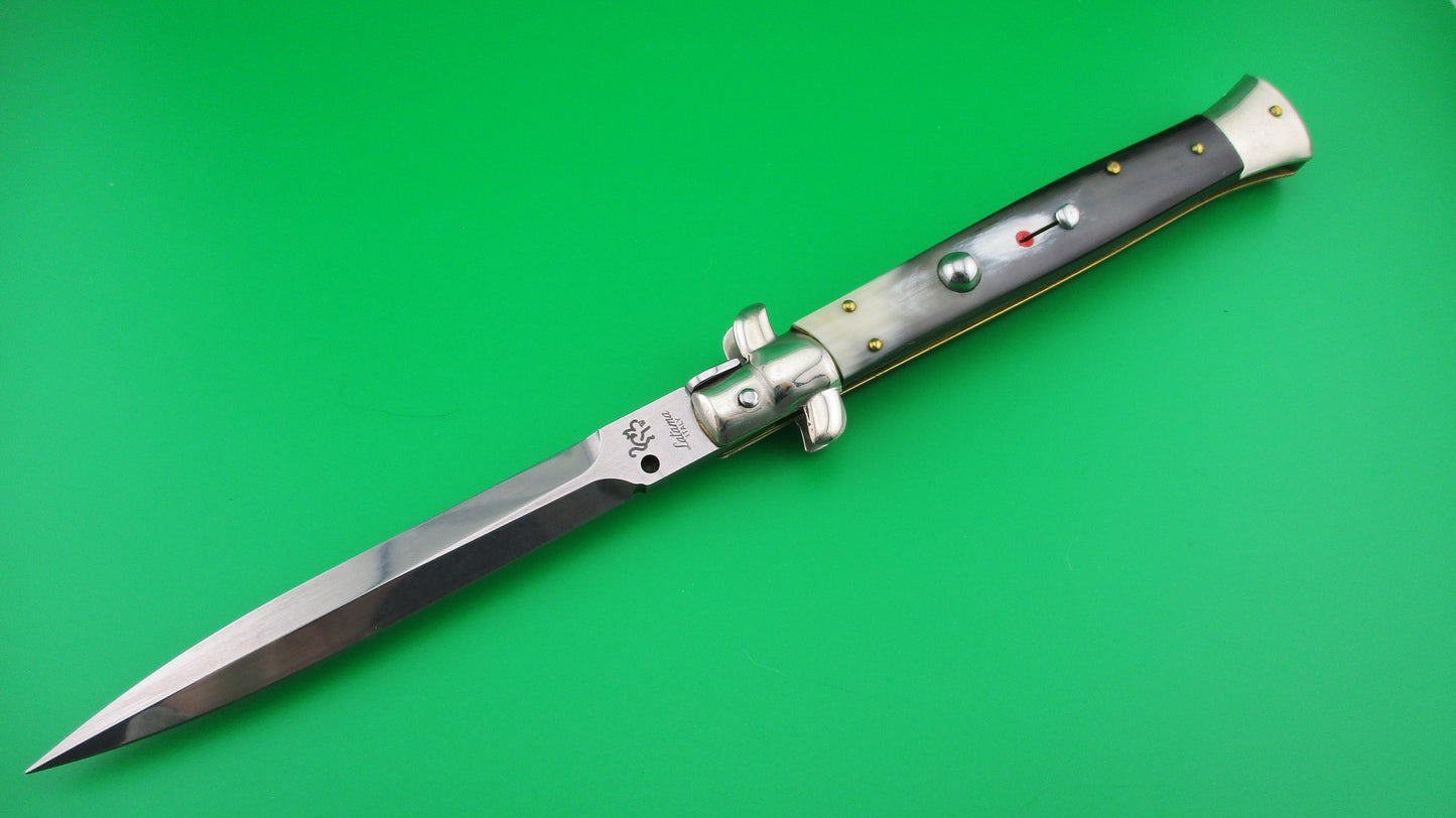 LATAMA WALT'S 28cm Classic Brazilian Horn Dagger Grind switchblade knife