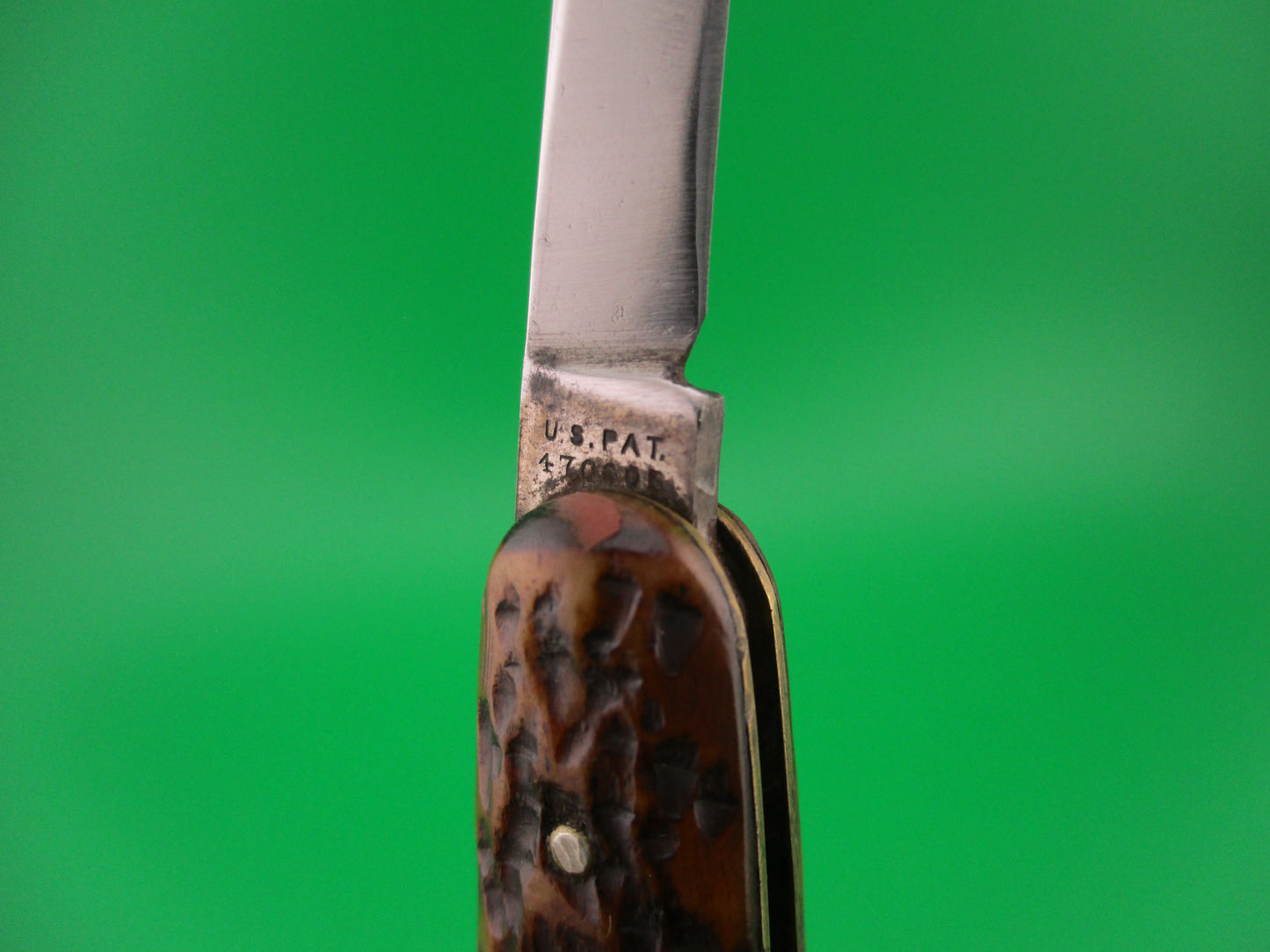 Press Button Knife Co Medium double bone switchblade knife model 100