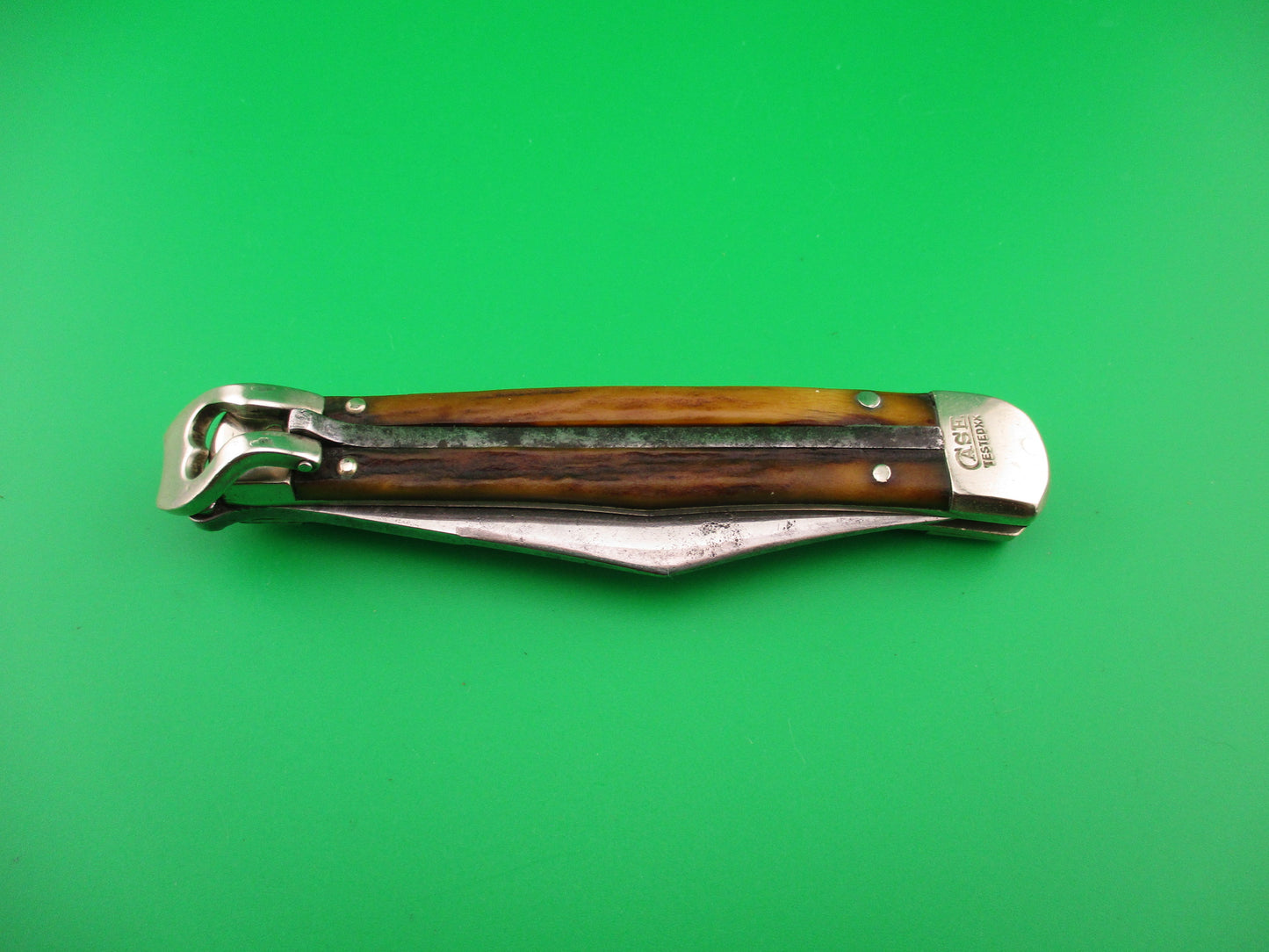 CASE TESTED XX 5161L Lever Stag vintage automatic knife