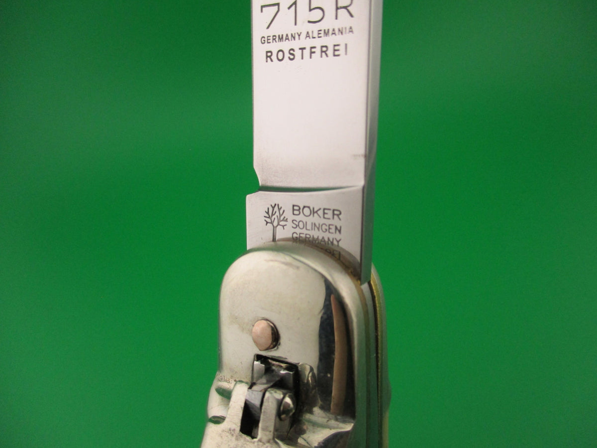 Rostfrei 20cm Italian Birds head Coffee & Cream lockback automatic knife
