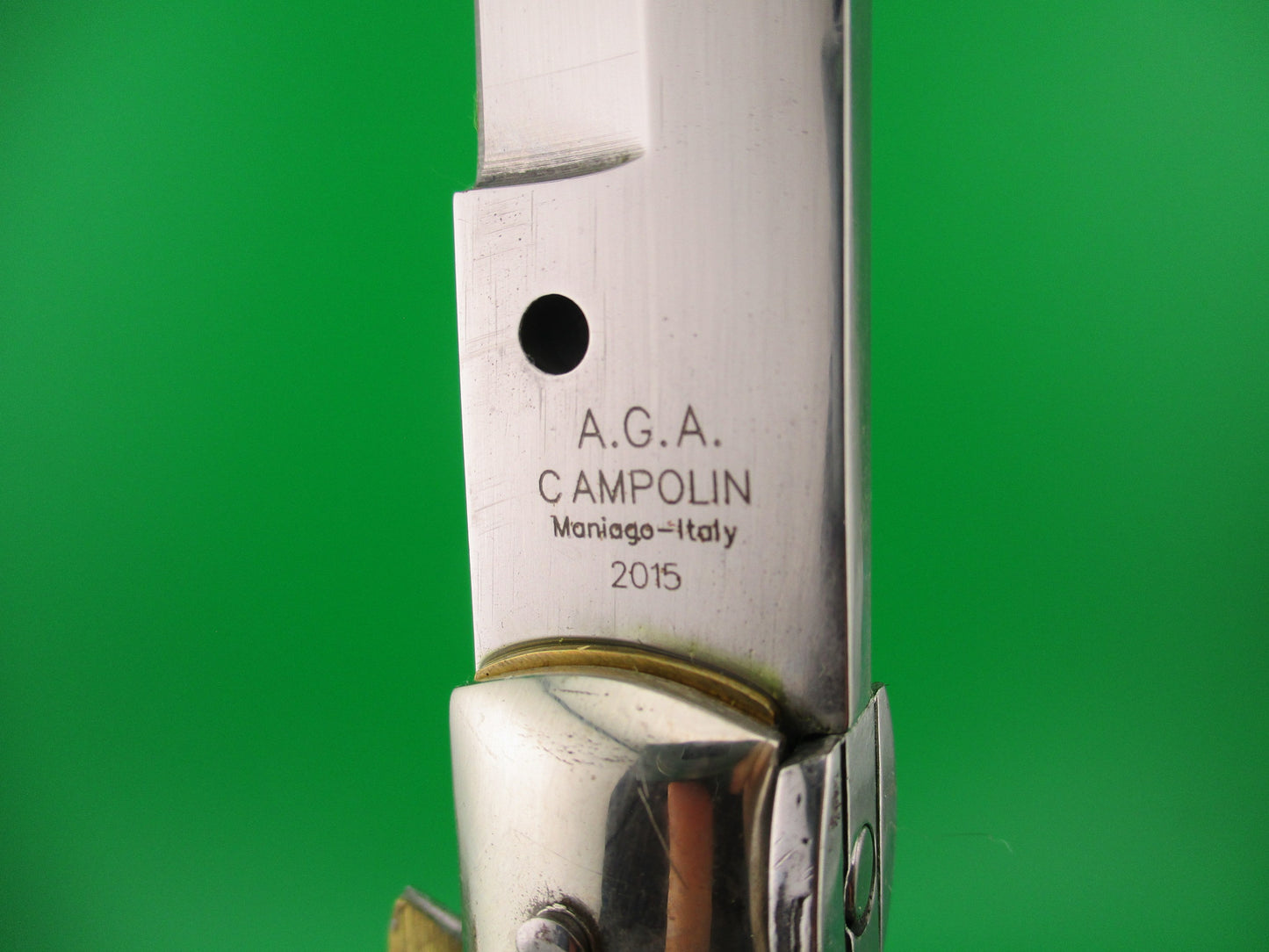 AGA CAMPOLIN 38cm Italian 15 inch Swivel bolster Bayonet automatic knife 2015
