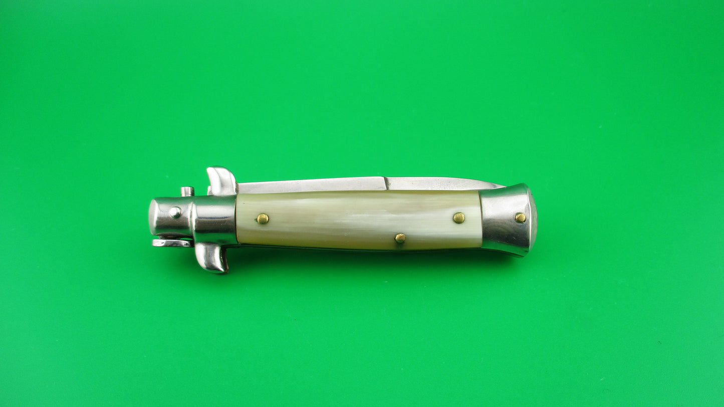 ROSTFREI 14cm Italian Stiletto Oreste Dibon Light horn swivel bolster