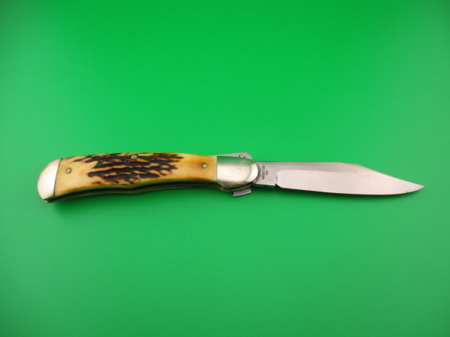 JAEGER BROS MARINETTE, WIS Stag Vintage Automatic knife Aerial Knife Co