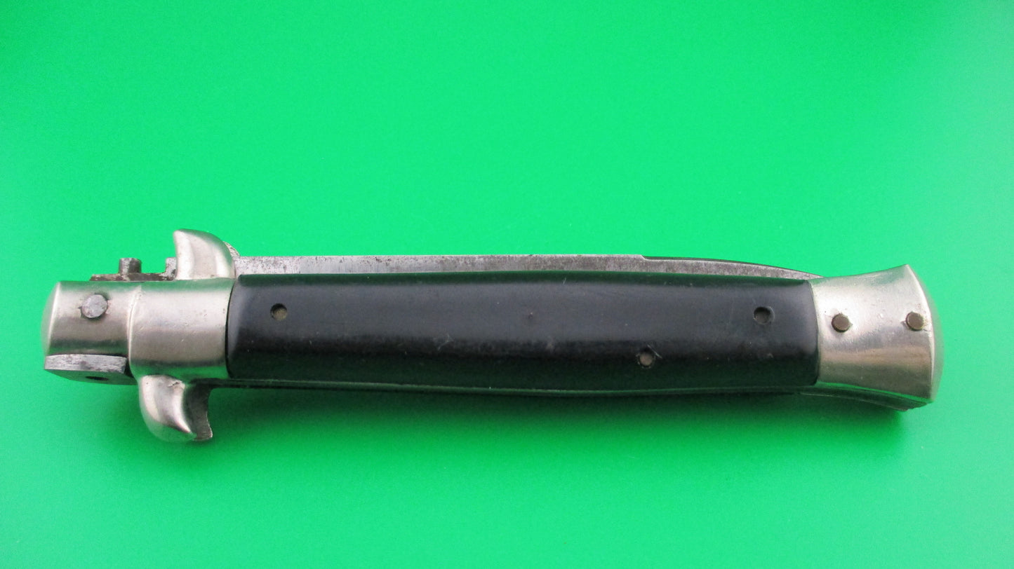 Albacete Industria Argentina 22cm Stiletto Black swivel bolster knife