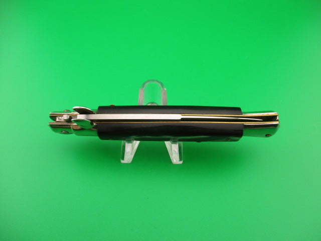 ITALY INOX 22cm Italian Swivel bolster Imitation horn automatic knife