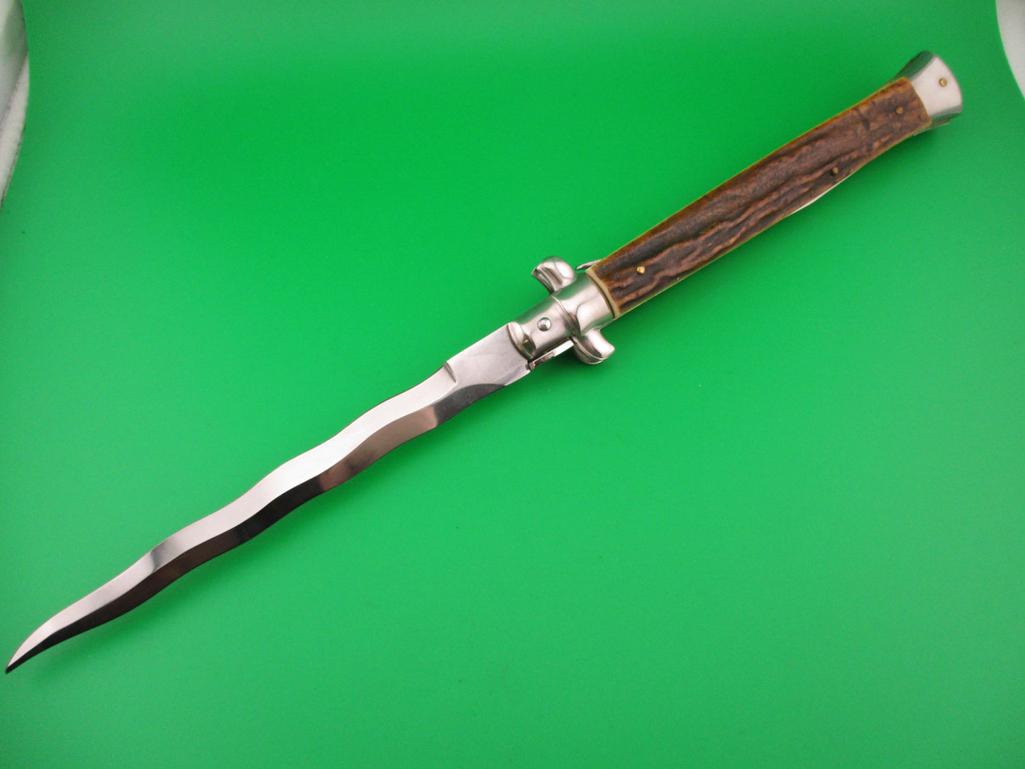 STILETTO ITALY 33cm Italian Stiletto KRIS Stag automatic knife