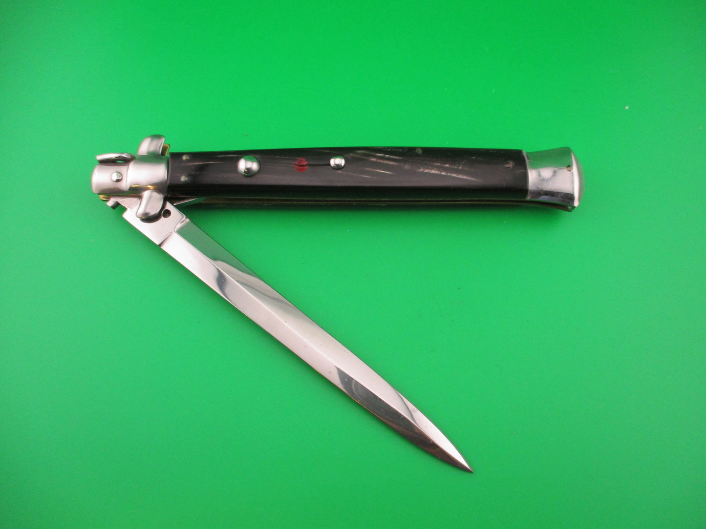 INOX AB STILETTO ITALY 33cm Italian Dagger Swivel bolster vintage automatic knife