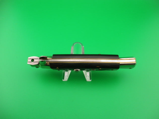 ITALY INOX 22cm Italian Swivel bolster Imitation horn automatic knife