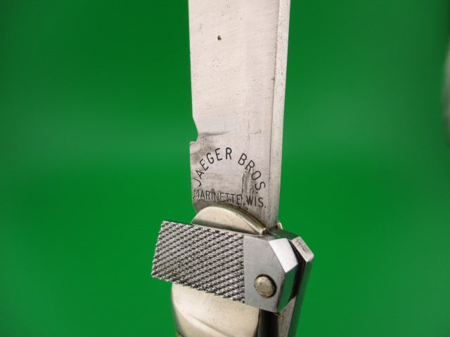 JAEGER BROS MARINETTE, WIS Stag Vintage Automatic knife Aerial Knife Co