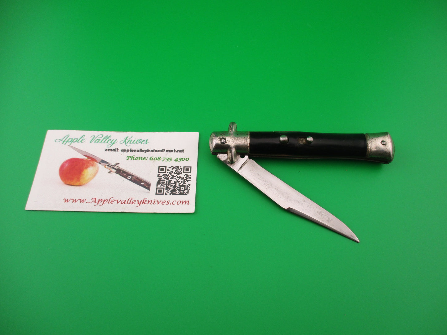 BREVETTO 74425 18cm Italian Black Tourist vintage automatic knife