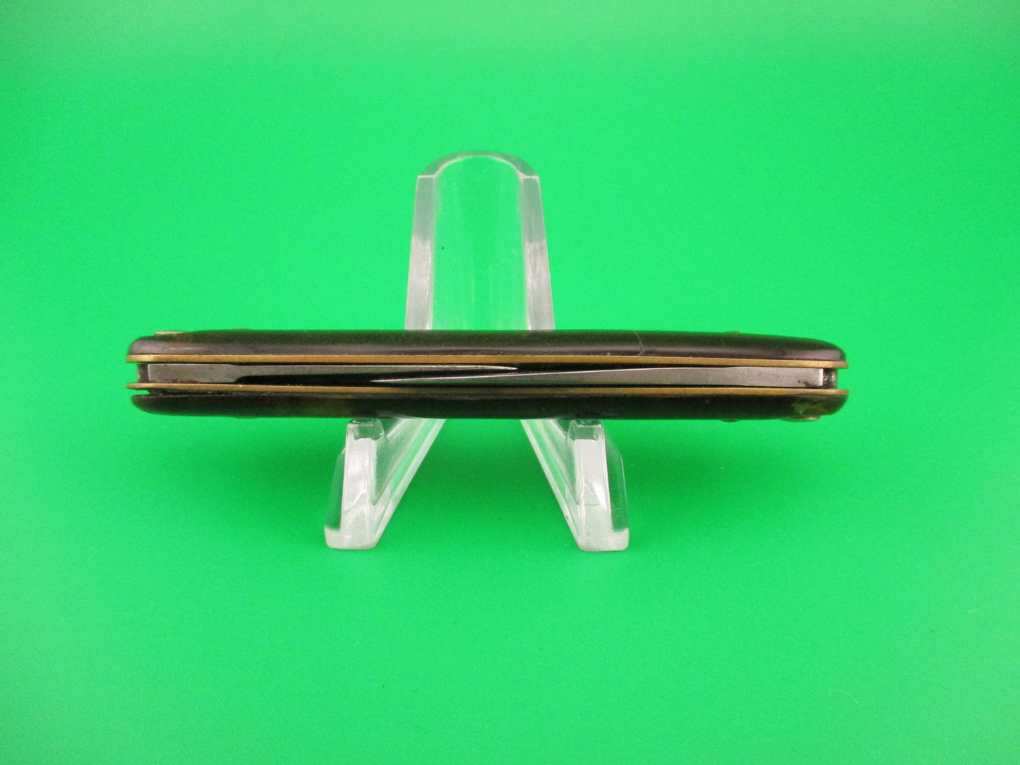 Press Button Knife Co #102 medium double Tortoise celluloid automatic knife