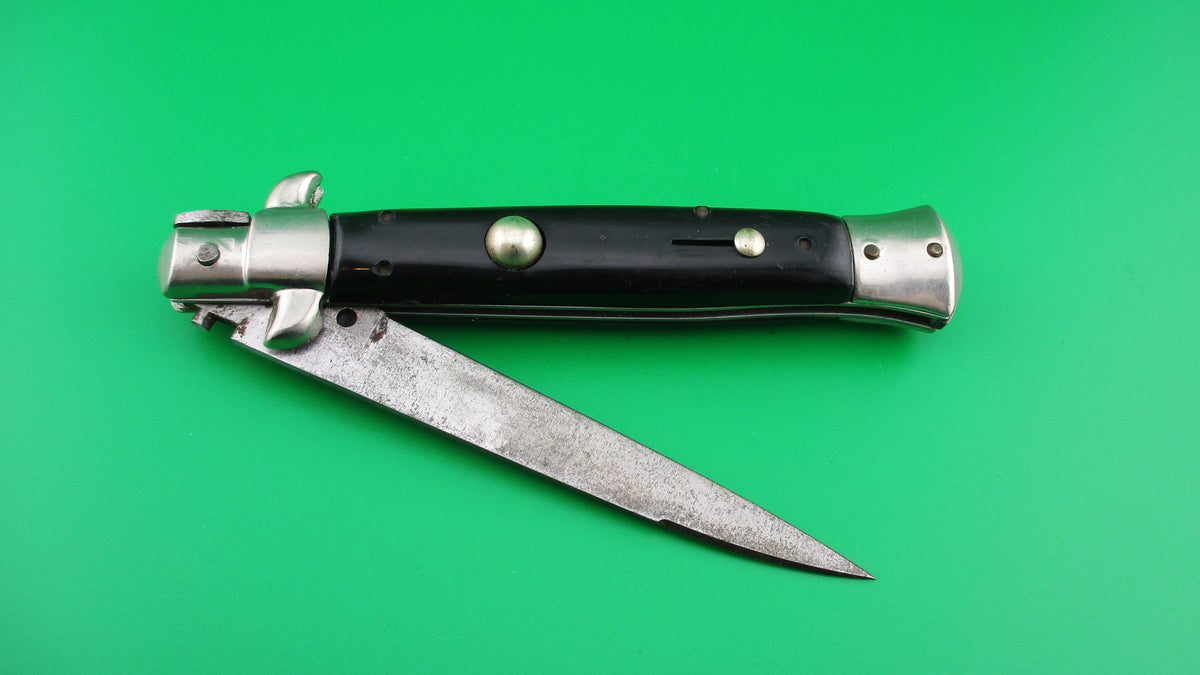 z Albacete Industria Argentina 22cm Stiletto Black swivel bolster knif ...
