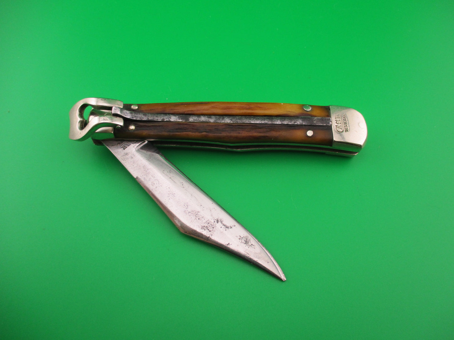 CASE TESTED XX 5161L Lever Stag vintage automatic knife