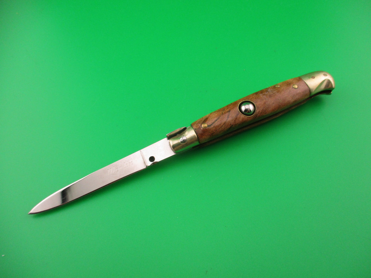 MERLIN (Don Hall) 7 inch Custom Picklock Birds head automatic knife