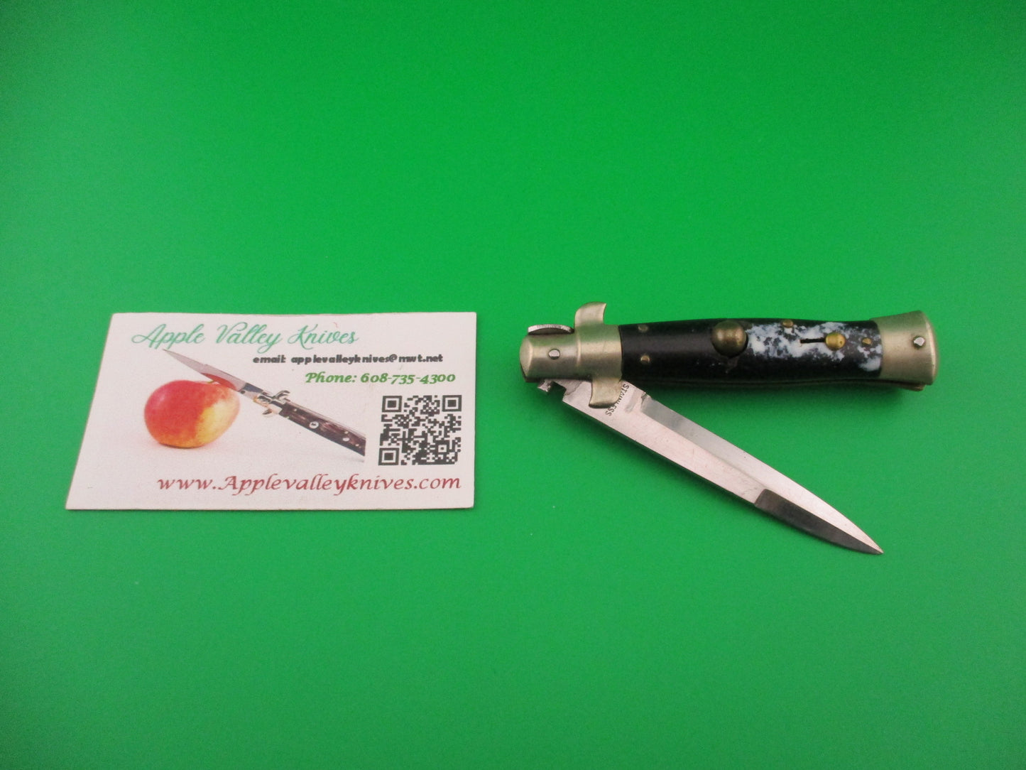 STAINLESS STEEL 17cm Japanese Picklock Bayonet blade vintage 1960s automatic knife