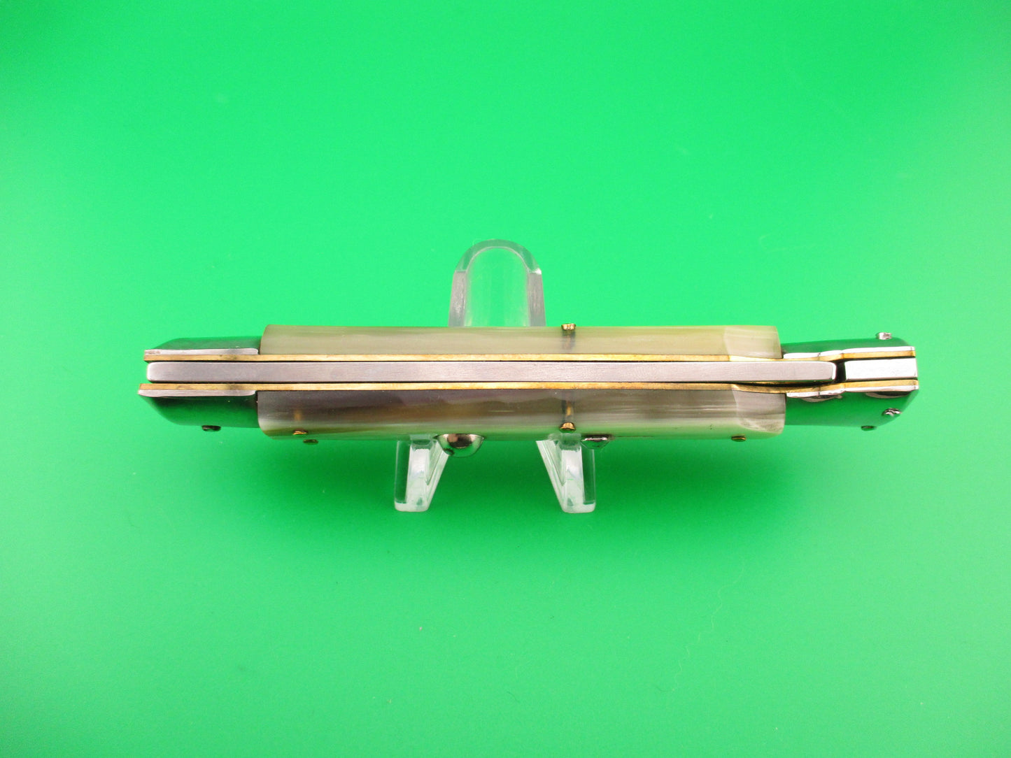 STAINLESS ITALY 23cm Italian Dagger blade Swing Guard Honey Horn automatic knife