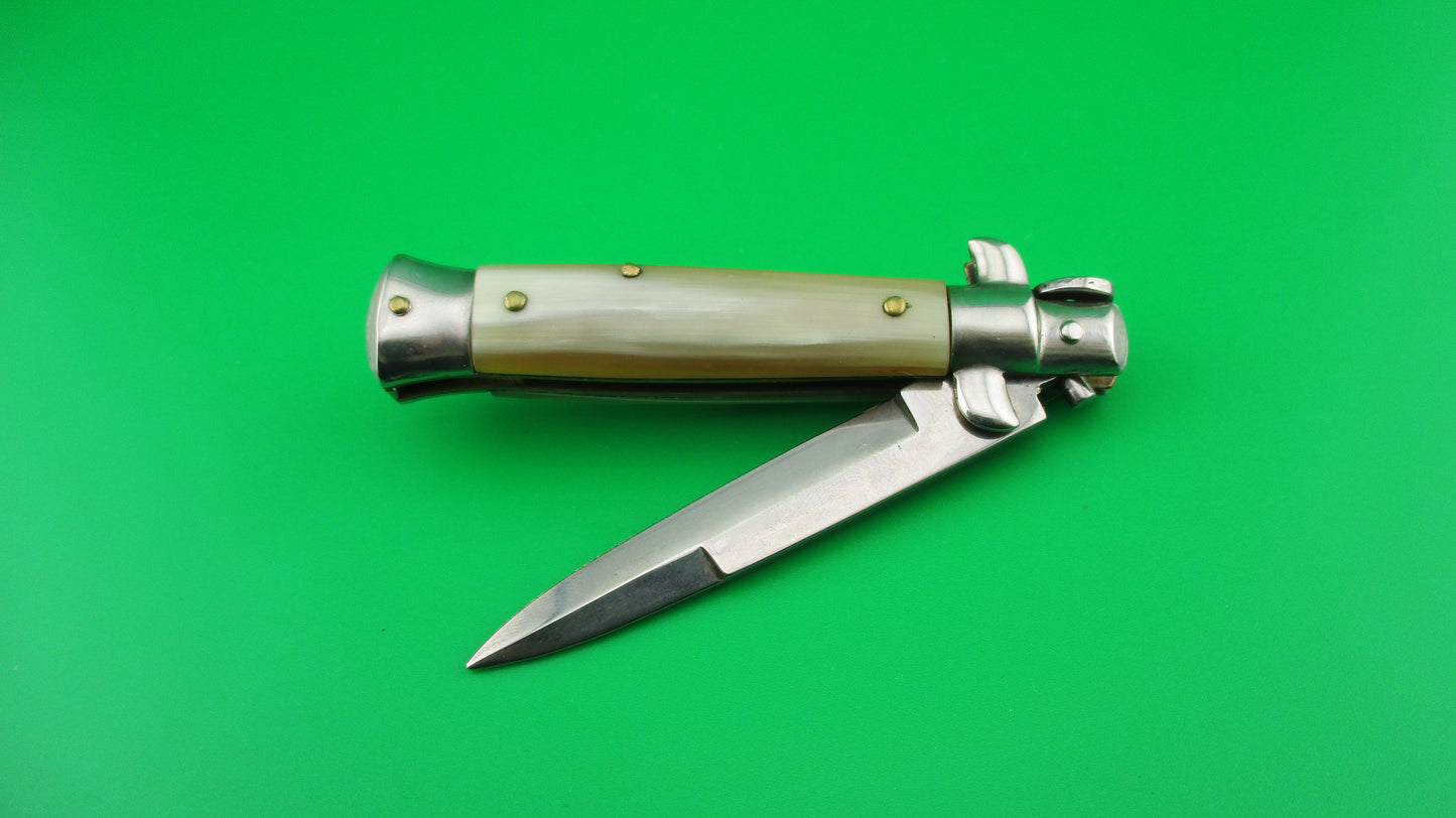 ROSTFREI 14cm Italian Stiletto Oreste Dibon Light horn swivel bolster