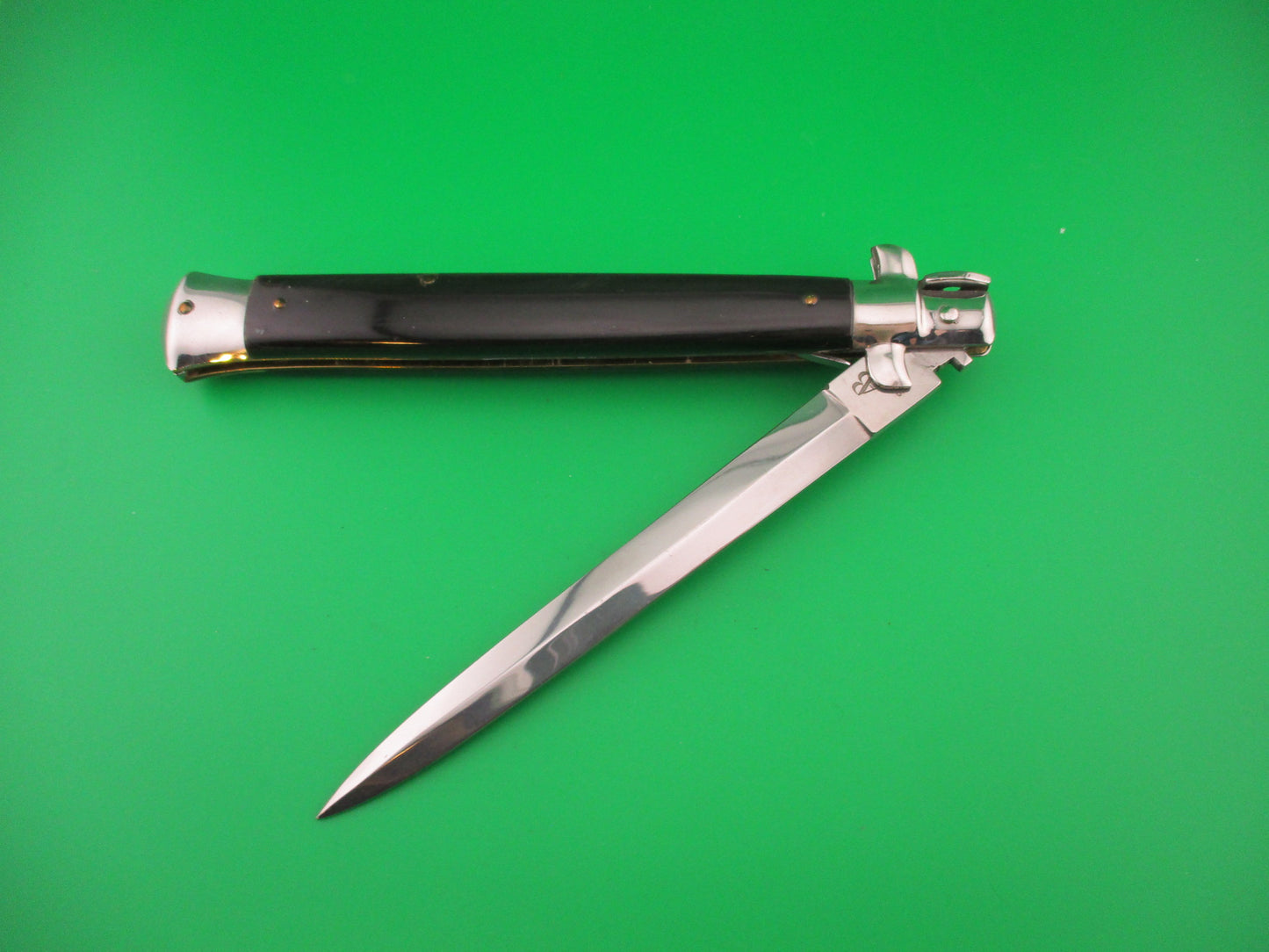 INOX AB STILETTO ITALY 33cm Italian Dagger Swivel bolster vintage automatic knife