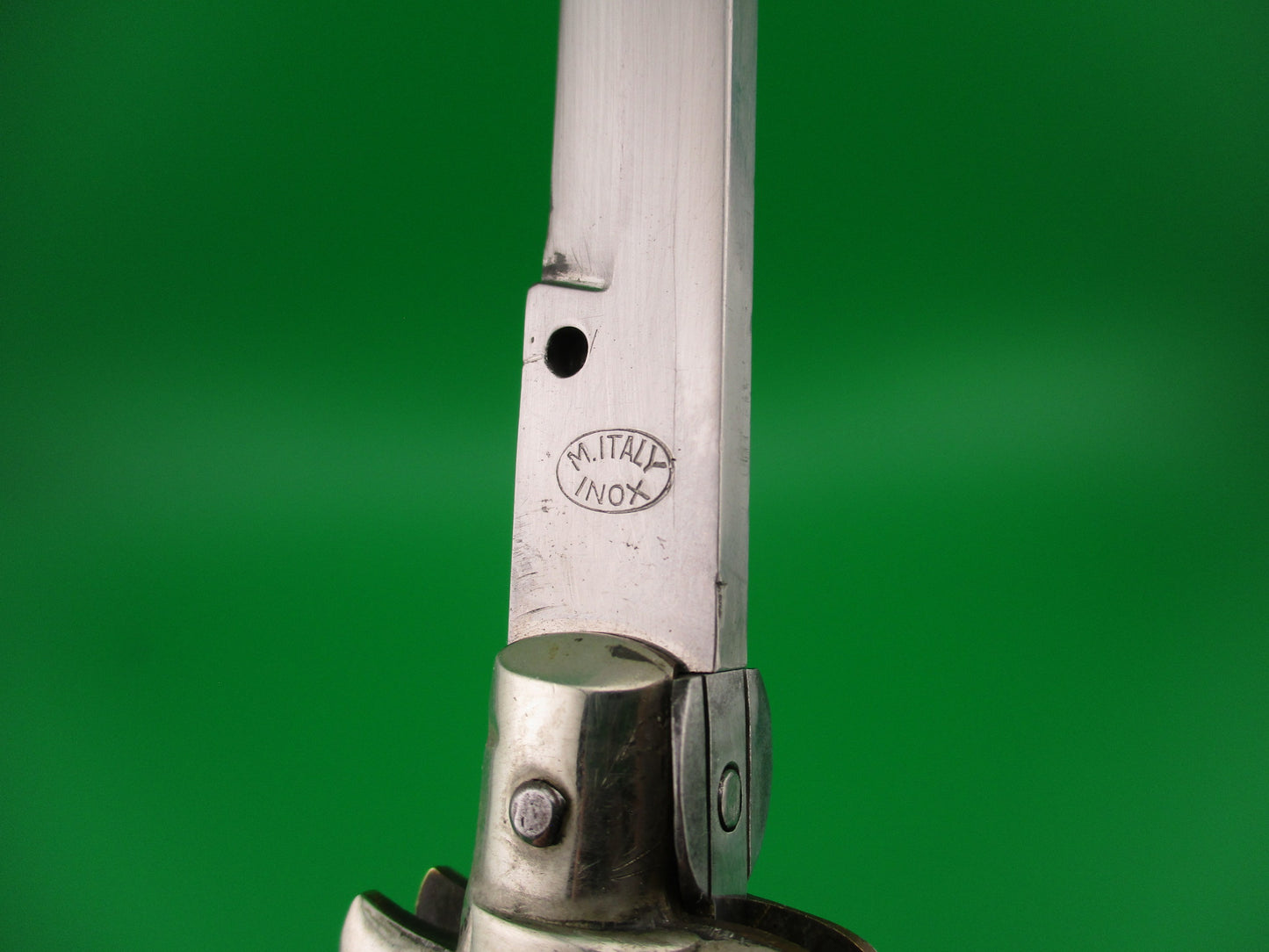 M ITALY INOX 33cm Italian Picklock Horn Vintage 1950s automatic knife
