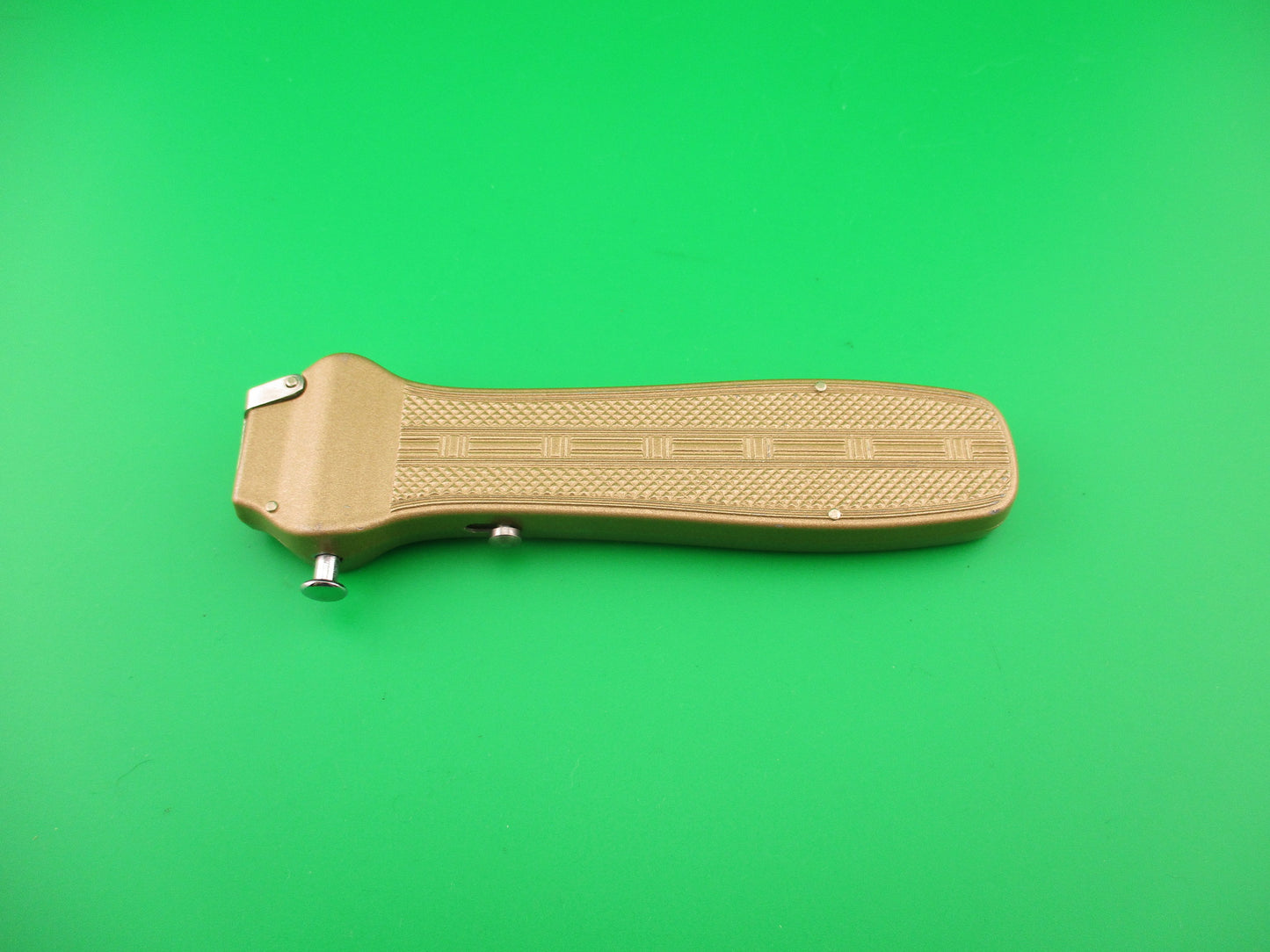 ROB KLAAS Kissing Crane 21cm Trapdoor OTF Gold smaller model automatic knife
