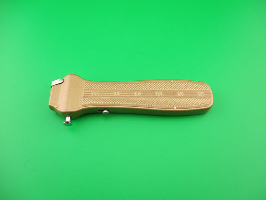 ROB KLAAS Kissing Crane 21cm Trapdoor OTF Gold smaller model automatic knife