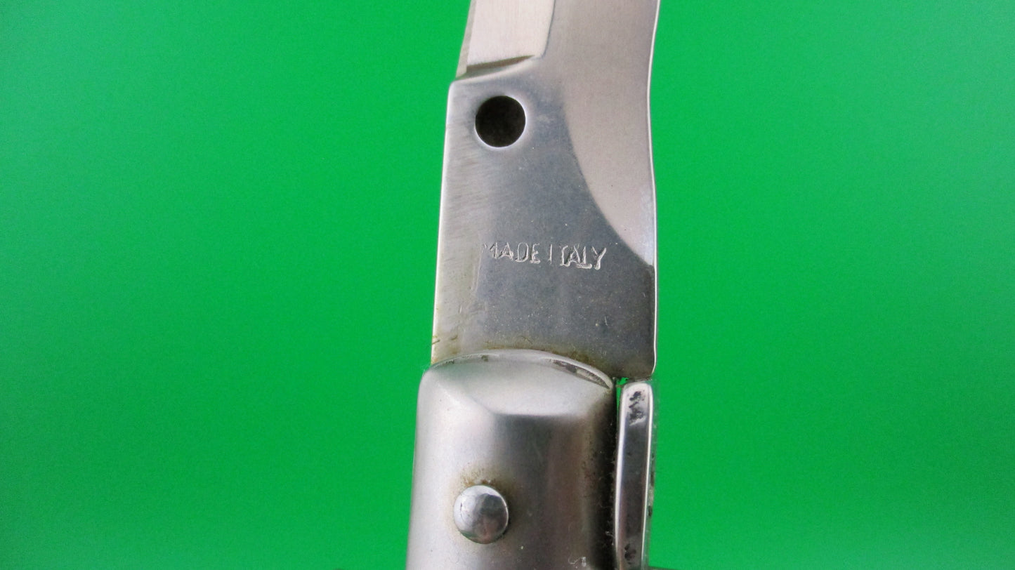 MADE ITALY 33cm Italian Stiletto KRIS Pearlex Swivel bolster automatic knife