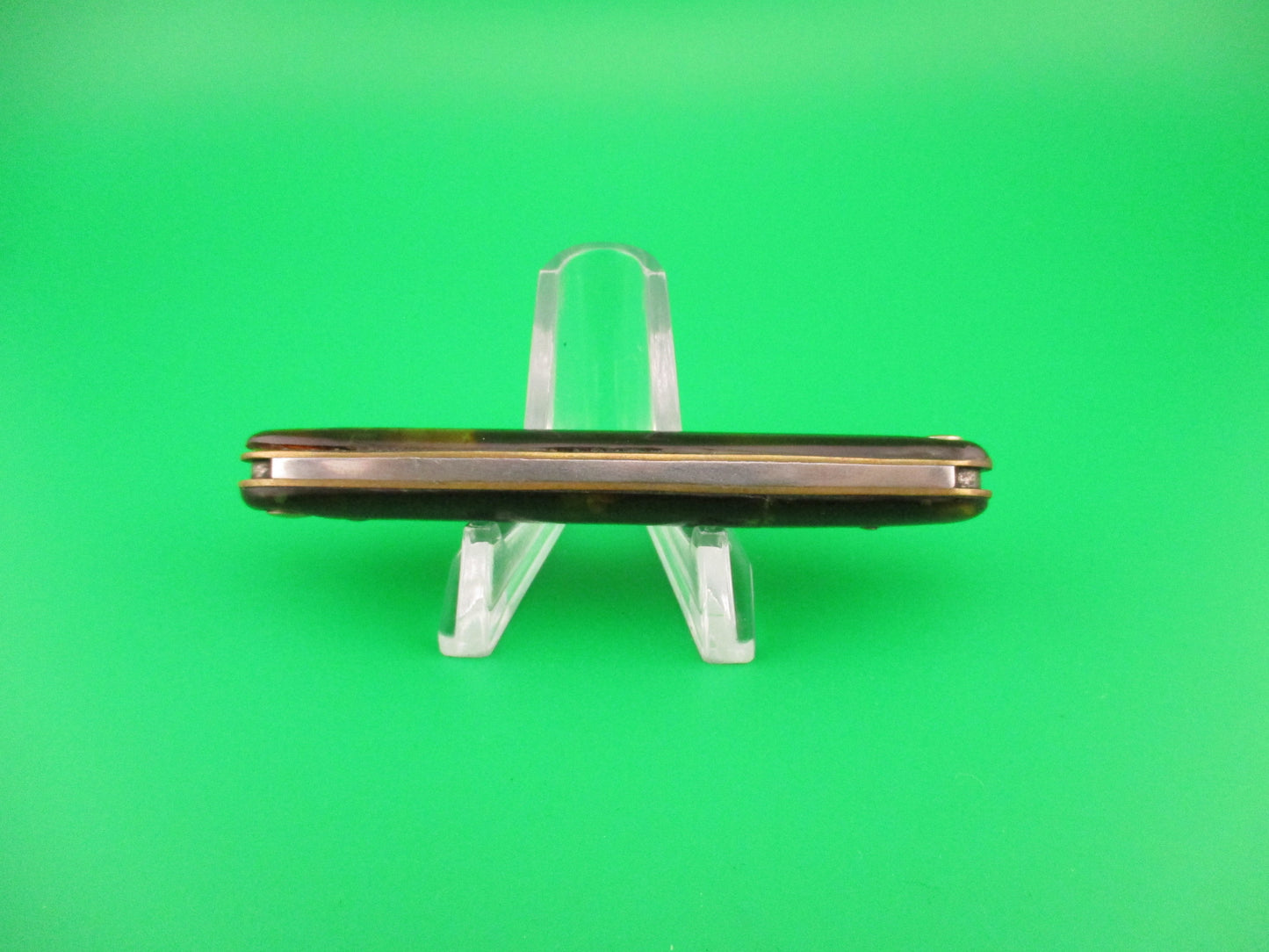 Press Button Knife Co #102 medium double Tortoise celluloid automatic knife