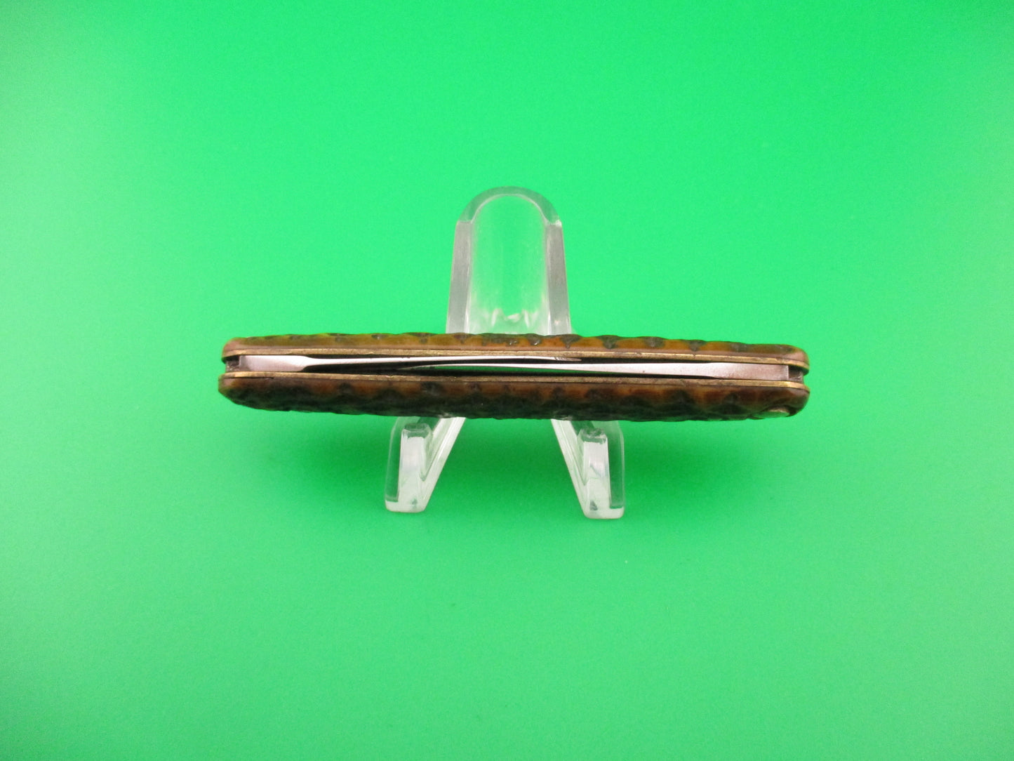 Press Button Knife Co Medium double bone switchblade knife model 100