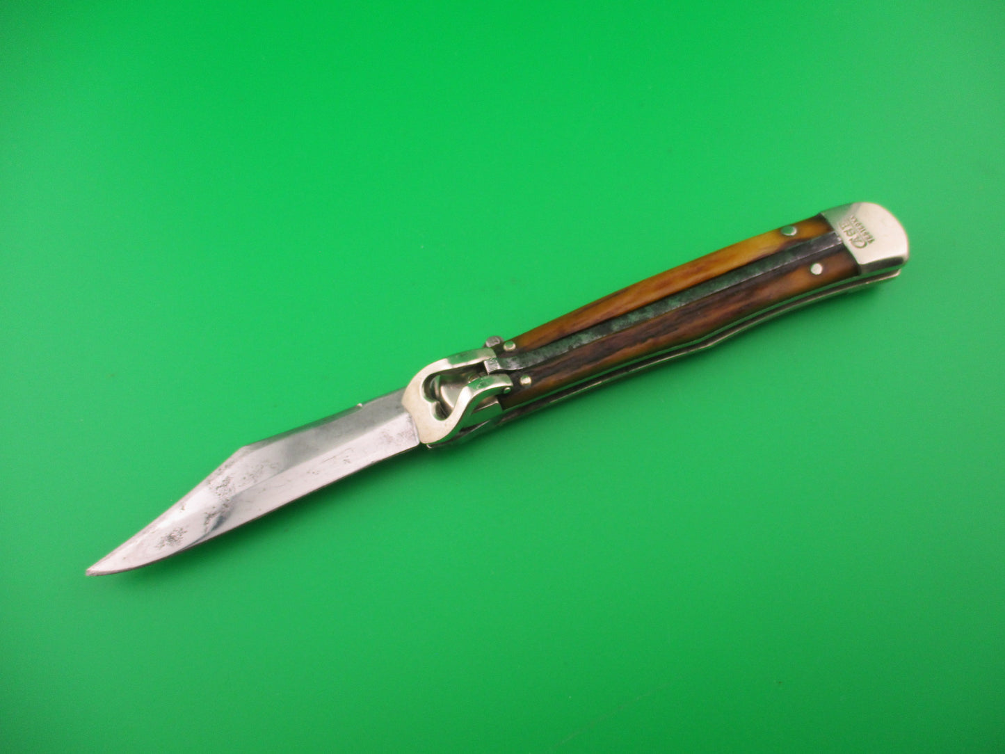 CASE TESTED XX 5161L Lever Stag vintage automatic knife