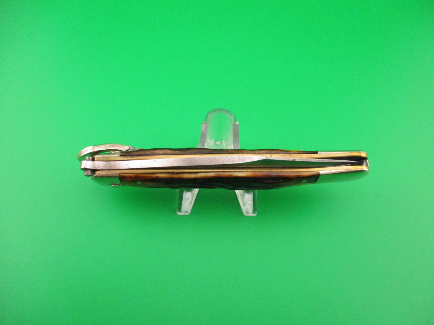 UNION CUT CO OLEAN NY USA Antique Teardrop Lever automatic knife nice