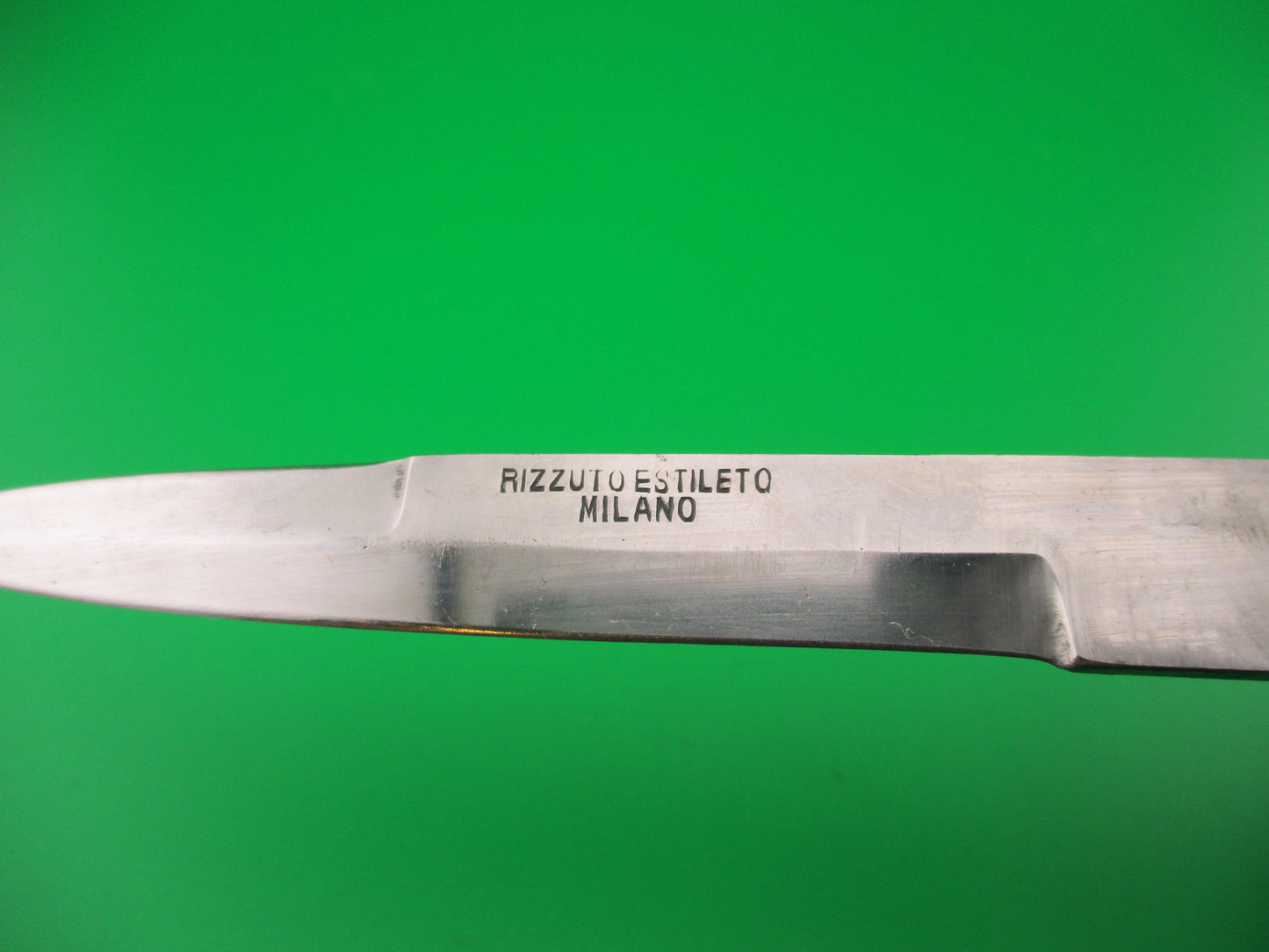 Rizzuto Estileto Milano 28cm Japanese Batwing Swing guard Black vintage automatic knife