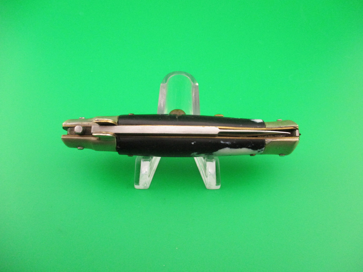 STAINLESS STEEL 17cm Japanese Picklock Bayonet blade vintage 1960s automatic knife