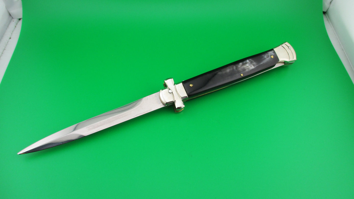 AGA CAMPOLIN 28cm Italian Maltese crossguard automatic knife