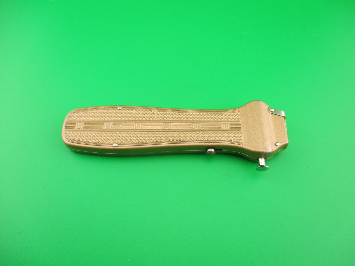 ROB KLAAS Kissing Crane 21cm Trapdoor OTF Gold smaller model automatic knife