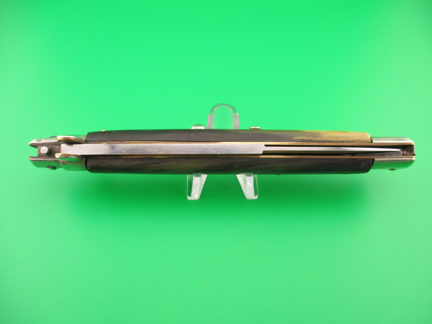 M ITALY INOX 33cm Italian Picklock Horn Vintage 1950s automatic knife