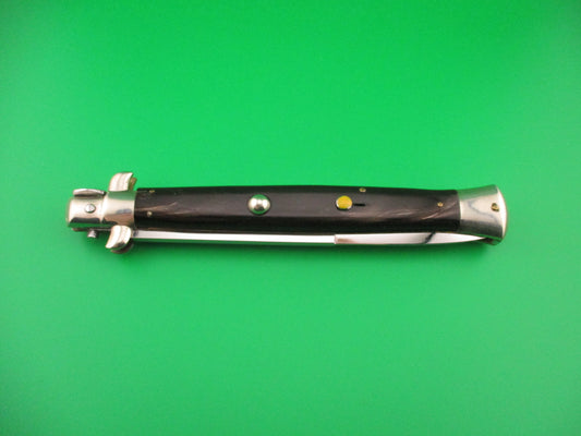 z AGA CAMPOLIN 33cm Picklock Prototype Brown streaked horn NOS automatic knife