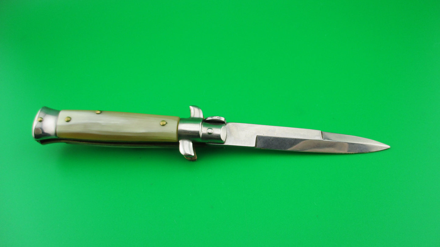 ROSTFREI 14cm Italian Stiletto Oreste Dibon Light horn swivel bolster
