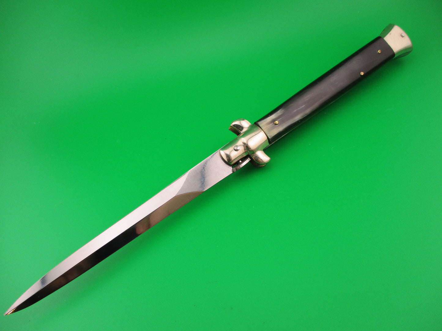 AGA CAMPOLIN 2018 28cm Italian Picklock Dagger Brazilian horn automatic knife