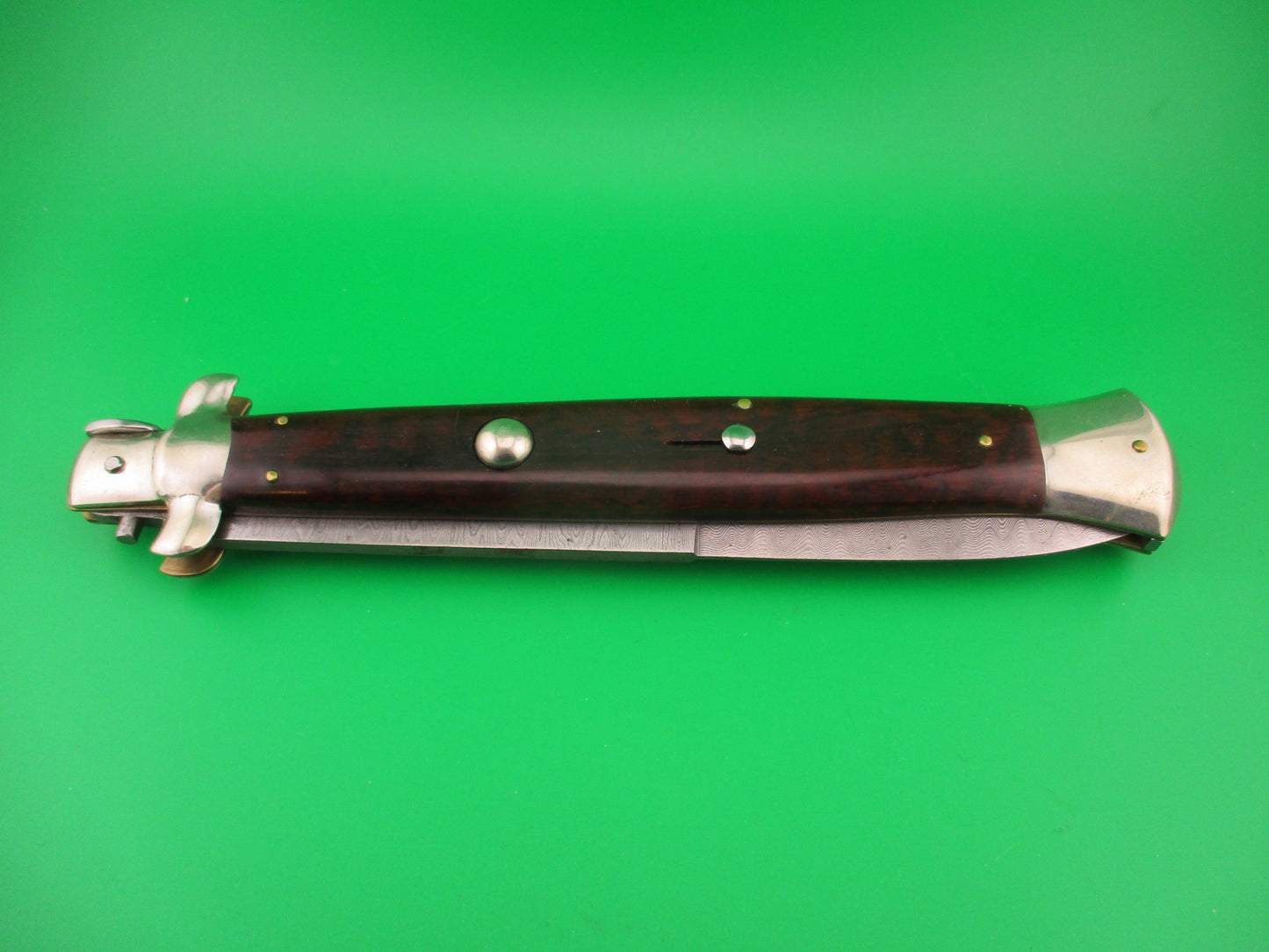 AGA CAMPOLIN 45cm Italian Swivel bolster Damascus bayonet 60th Anniv Automatic knife