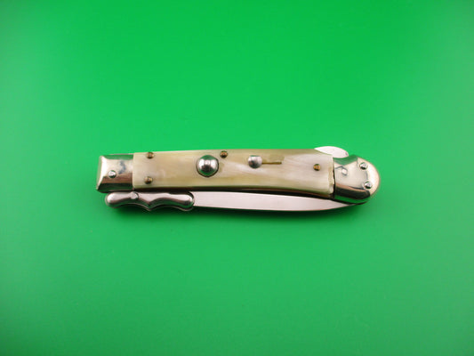 ROSTFREI 19cm Italian Medici Horn Swing guard dagger automatic knife