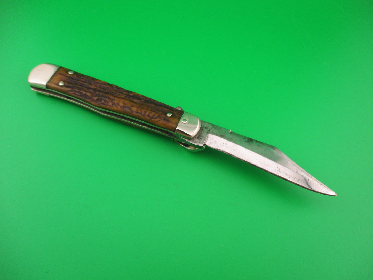 CASE TESTED XX 5161L Lever Stag vintage automatic knife