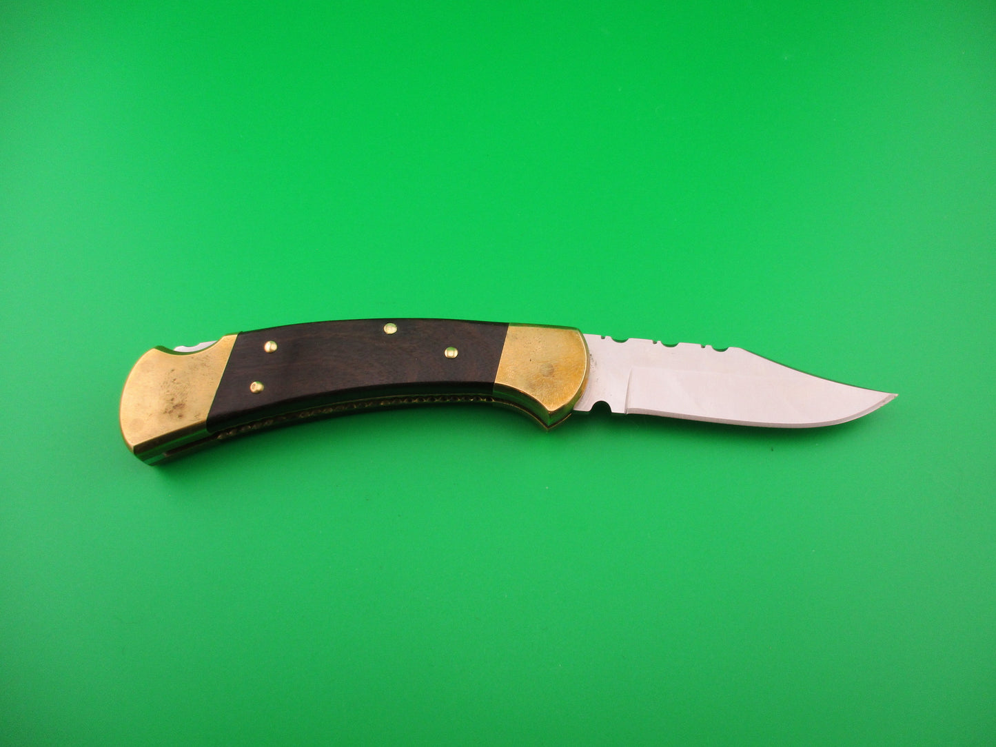 BUCK 112 Converted Automatic Double Action knife w file work & sheath