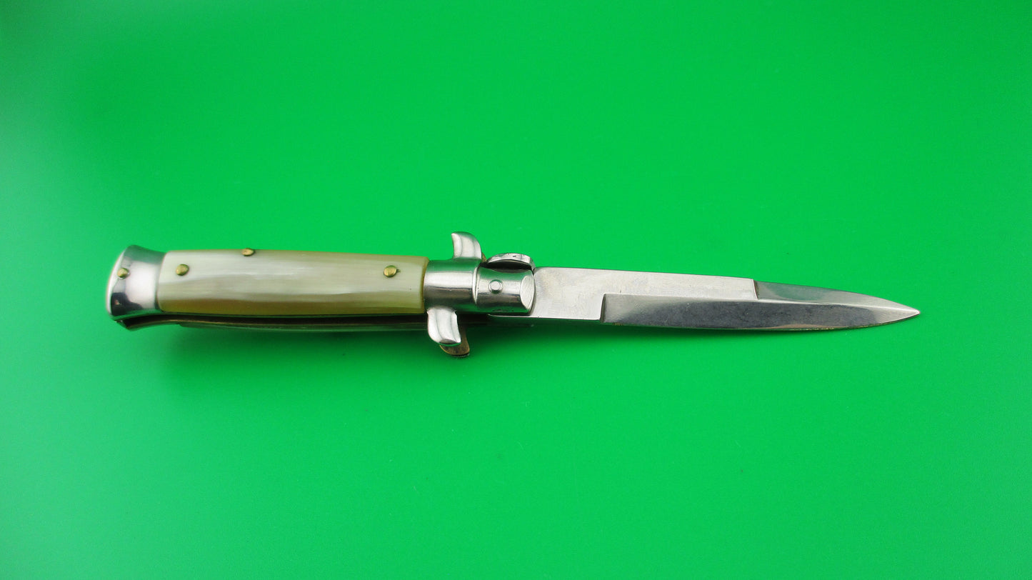 ROSTFREI 14cm Italian Stiletto Oreste Dibon Light horn swivel bolster