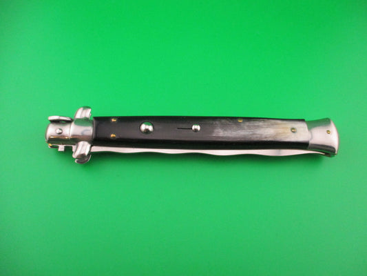 OSK MADE IN ITALY 33cm Italian KRIS swivel bolster Brazilian horn switchblade knife
