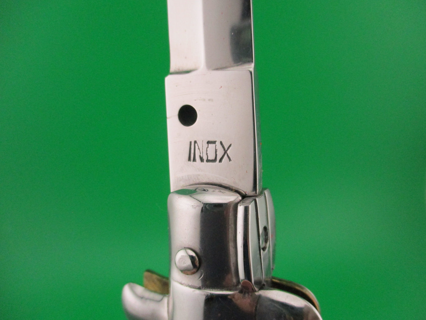 INOX AB STILETTO ITALY 33cm Italian Dagger Swivel bolster vintage automatic knife