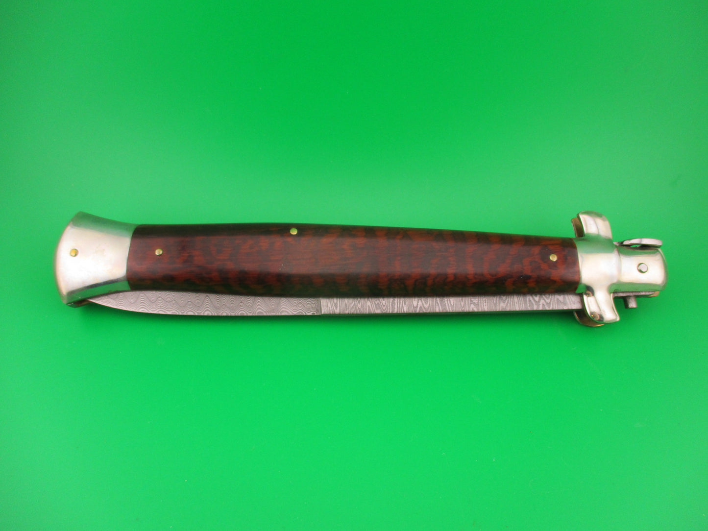 AGA CAMPOLIN 45cm Italian Swivel bolster Damascus bayonet 60th Anniv Automatic knife