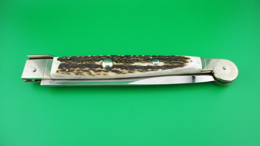 z AGA CAMPOLIN MANIAGO ITALY 2010 40cm Italian Sicilian Picklock Stag automatic knife