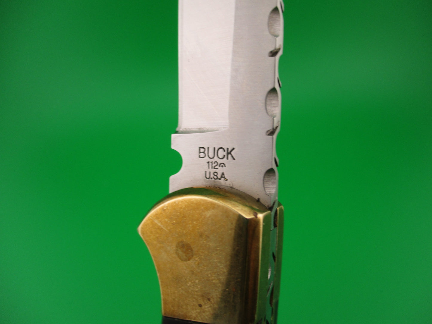 BUCK 112 Converted Automatic Double Action knife w file work & sheath